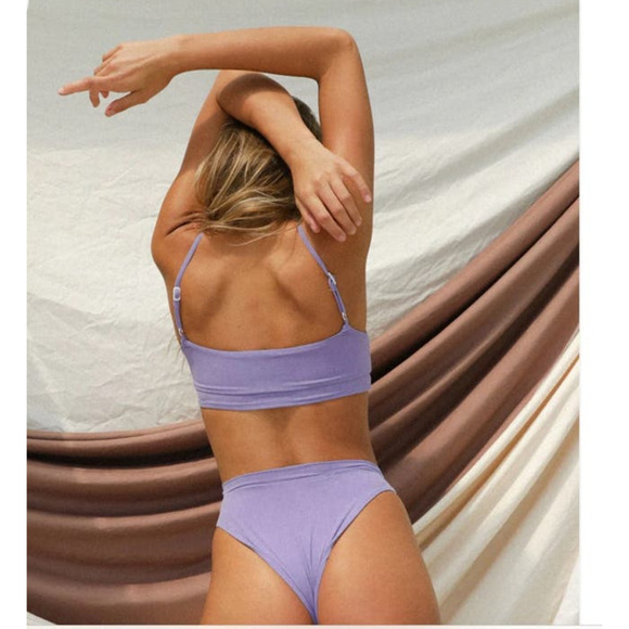 Free People Toast Swim Signature Cut-Out Bikini Bottom, Paradise Green, size XS - Picture 13 of 16